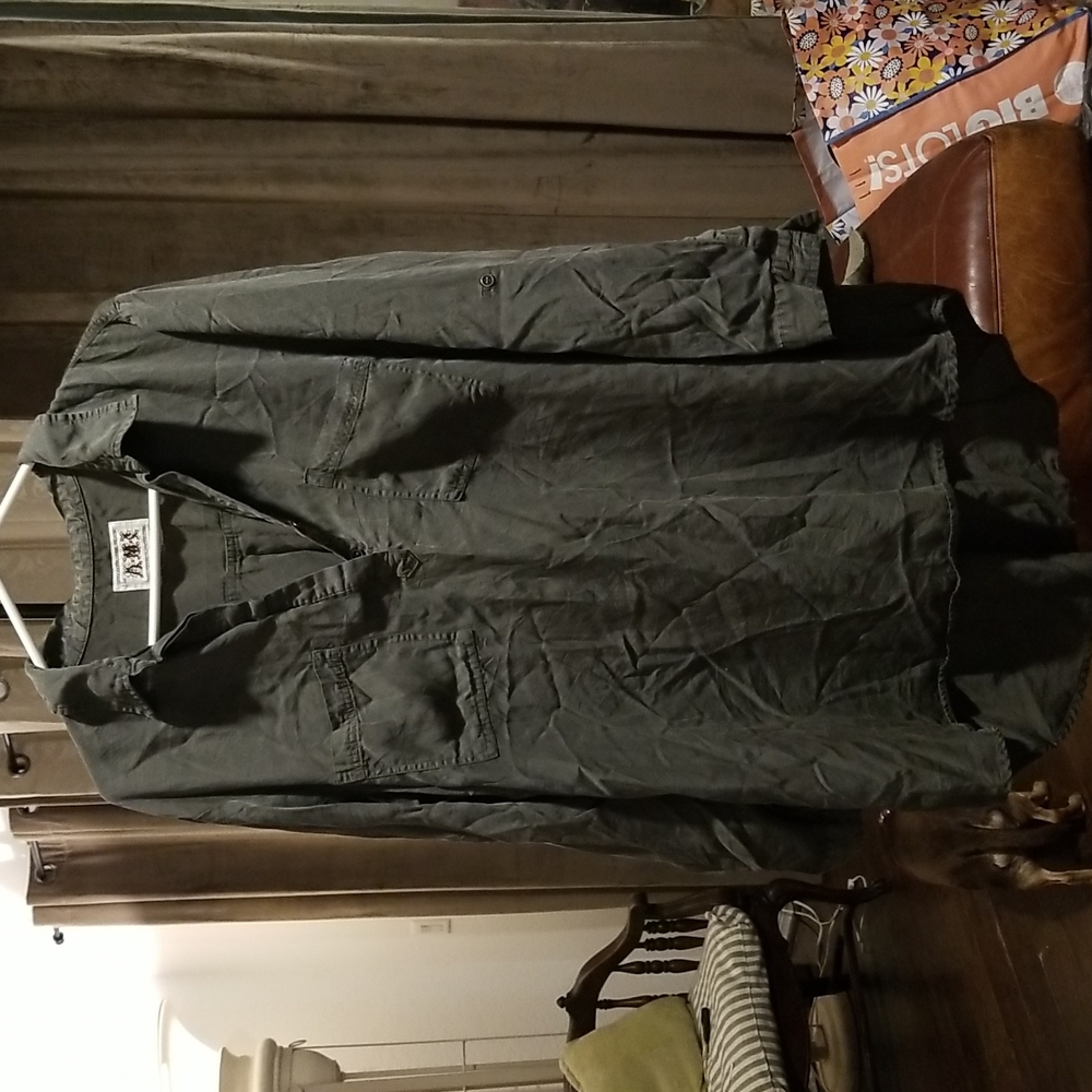 Womens tunic top army green